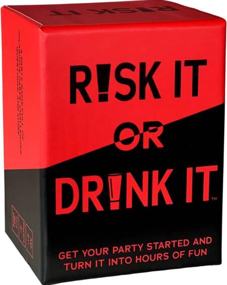 RISK IT or DRINK IT game card