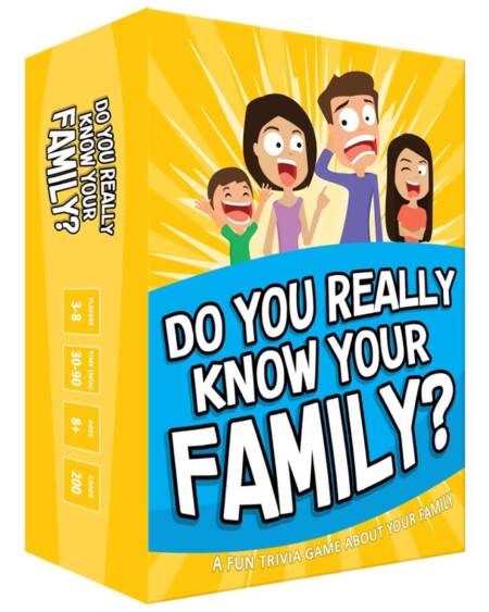 DO YOU REALLY KNOW YOUR FAMILY? game card