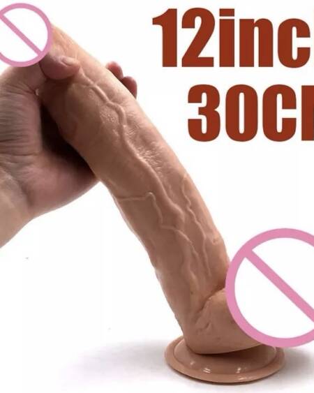 12 inch realistic Dildo silicon penis